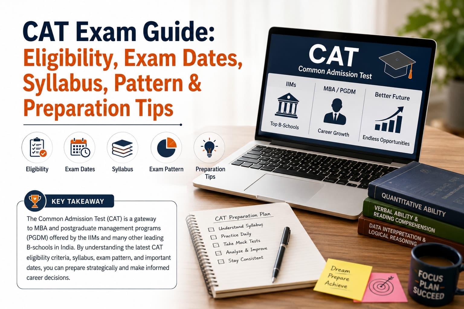 CAT Exam Guide: Eligibility, Exam Dates, Syllabus, Pattern & Preparation Tips