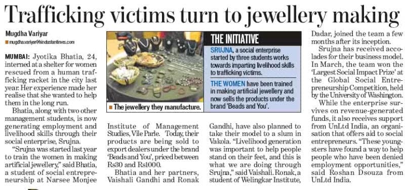 Ronak Gandhi,a Welingkarite with a heart for social cause...