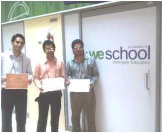 WeSchool Team Wins Mark Tactic and La Rascasse at SAMANVAY 2011
