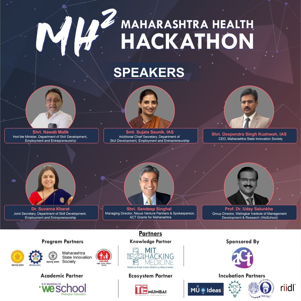 WeSchool collaborates for Maharashtra Health Hackathon - MH²