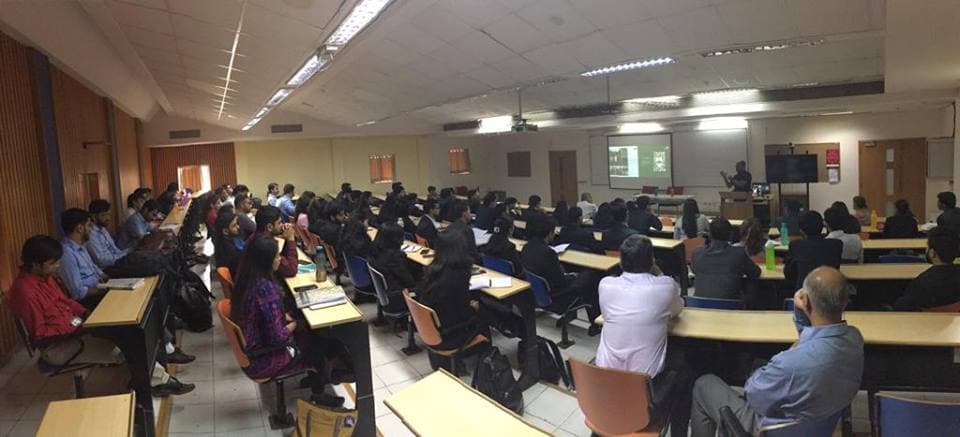 #worldsoilday - How a farmer addresses Rural Management students #WeSchool campus