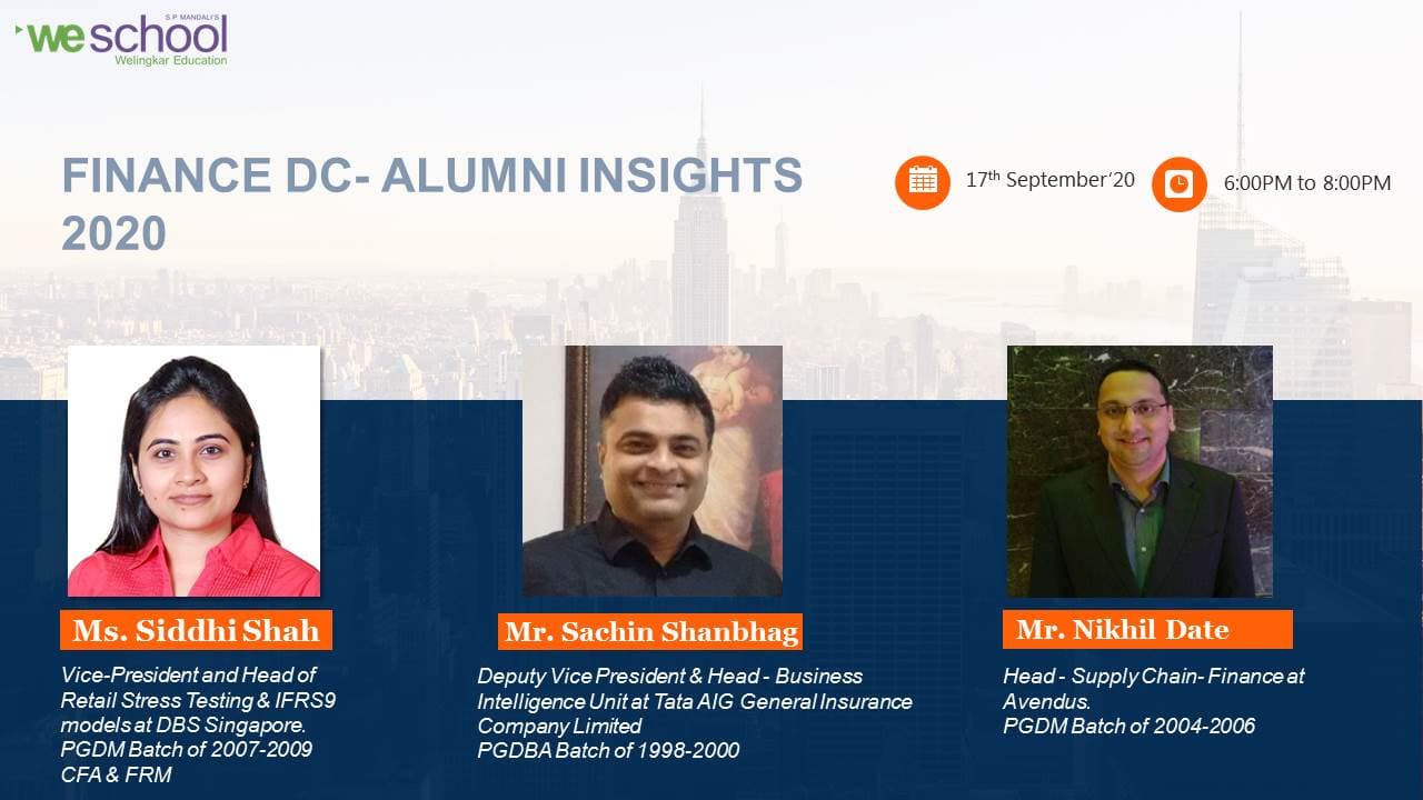 Alumni Insights 2020 -Finance