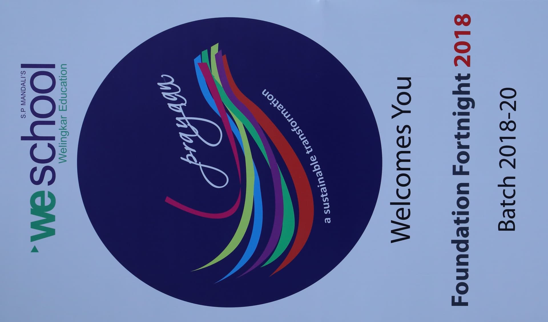 The first day for PGDM 18-20 at WeSchool, Mumbai