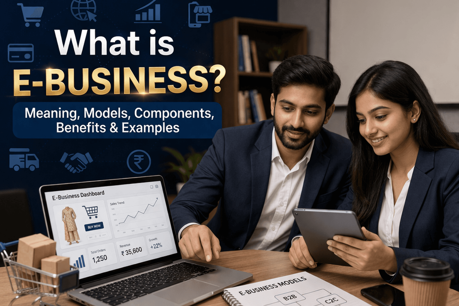 What is E-Business? Meaning, Full Form, Types, Models & Examples