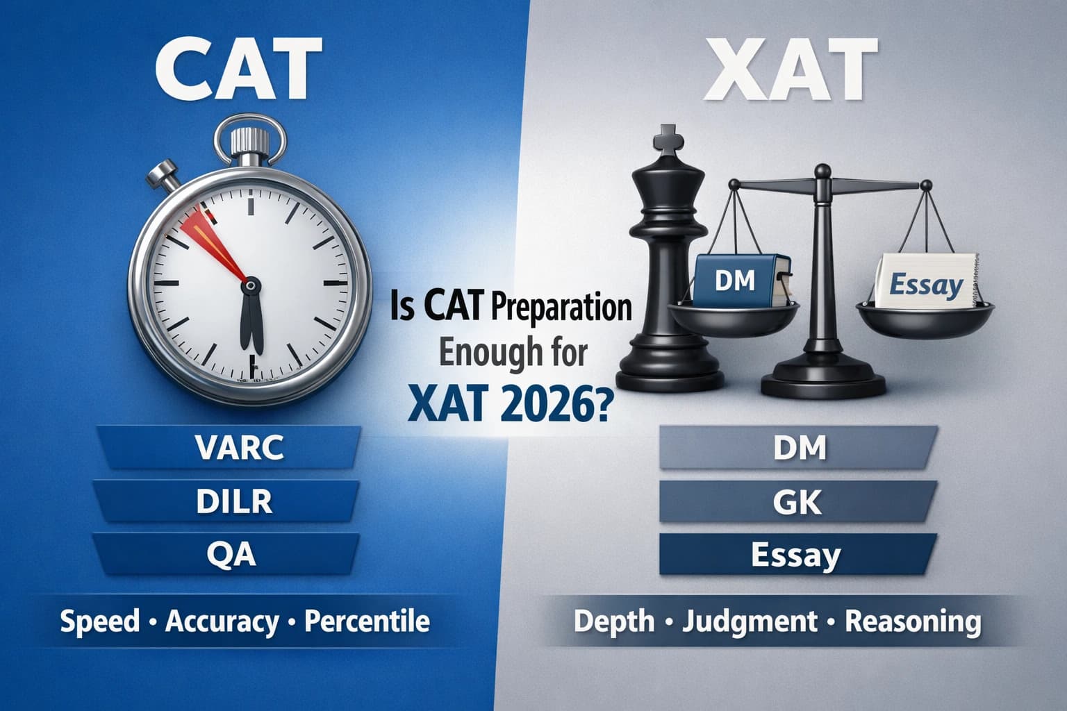 Is CAT Preparation Enough for XAT 2026? Section-Wise Differences Explained