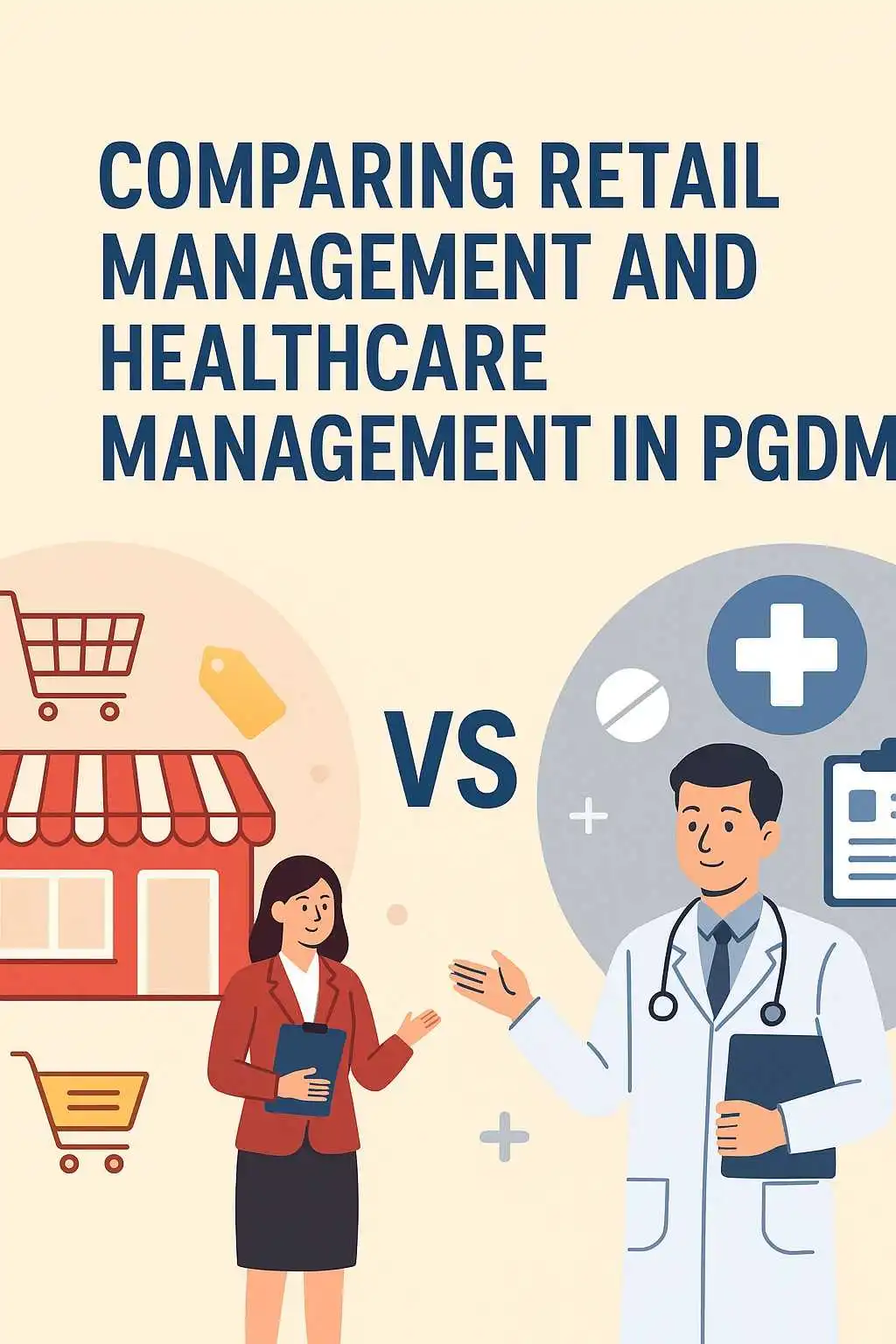 Comparing Retail Management and Healthcare Management in PGDM
